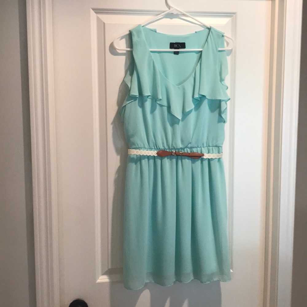 Never worn BCX turquoise dress. Size M